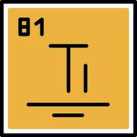 thallium vecteur icône conception