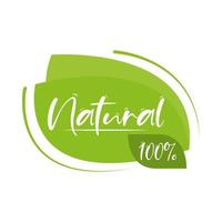 étiquette de produit naturel vecteur