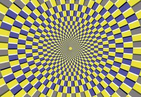 optique spirale illusion. la magie psychédélique modèle, tourbillon illusion et hypnotique abstrait Contexte vecteur illustration