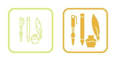 icône de vecteur de matériel d'écriture unique