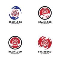 cerveau logo conceptions vecteur de concept