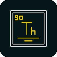 thorium vecteur icône conception