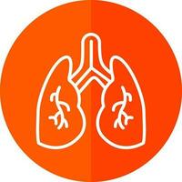 conception d'icône de vecteur de poumons