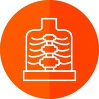 cage thoracique vecteur icône conception