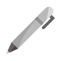 icône de fourniture de papeterie stylo école plat vecteur