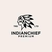 chef indien logo icône illustration prime vecteur