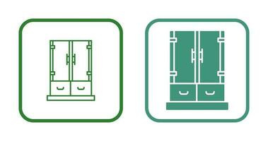 icône de vecteur de tiroir d'armoire