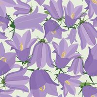 motif floral sans soudure fond de jacinthe de fleurs vecteur