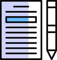 conception d'icônes vectorielles de blogs vecteur