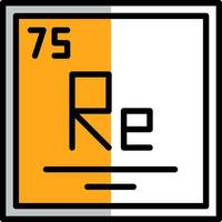 rhénium vecteur icône conception