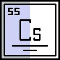 césium vecteur icône conception