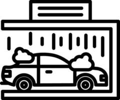 conception d'icône de vecteur de lavage de voiture