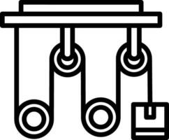 conception d'icône de vecteur de poulie