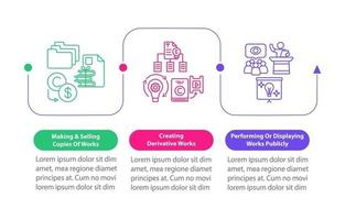 modèle d'infographie de vecteur de droits d'auteur unique