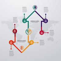 Abstrait infographie créatif vecteur