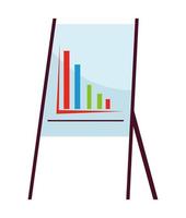 formation en carton avec infographie statistique vecteur