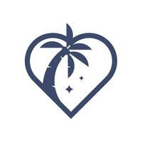 l'amour plage logo vecteur