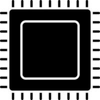 CPU central En traitement unité icône ou symbole. vecteur