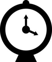 isolé l'horloge icône ou symbole. vecteur
