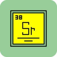 strontium vecteur icône conception