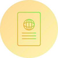 icône de vecteur de rapport global unique