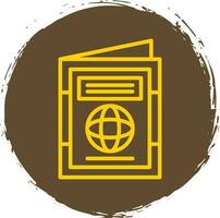 international passeport vecteur icône conception