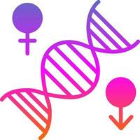 conception d'icône de vecteur de chromosome