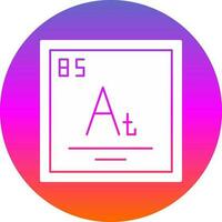 astatine vecteur icône conception