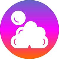 foncé nuage couverture vecteur icône conception