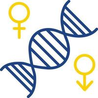 conception d'icône de vecteur de chromosome