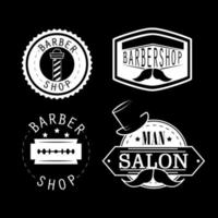 salon de coiffure vintage vecteur