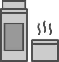 conception d'icône vectorielle thermo vecteur