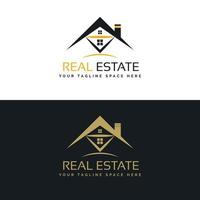 création de logo de bureau dentreprise immobilier vecteur
