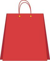 plat illustration de rouge achats sac. vecteur