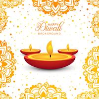 Vecteur de fond décoratif joyeux Diwali