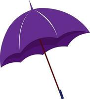 ouvert violet parapluie sur blanc Contexte. vecteur