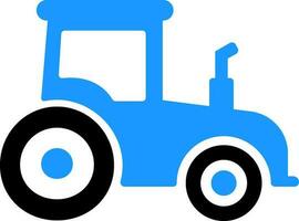plat signe ou symbole de une tracteur pour transport concept. vecteur