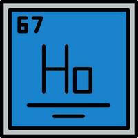 holmium vecteur icône conception