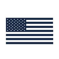 drapeau du jour du souvenir symbole national célébration américaine silhouette style icône vecteur