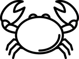 Crabe vecteur icône conception