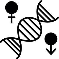 conception d'icône de vecteur de chromosome