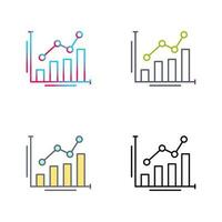 icône de vecteur de graphique à barres