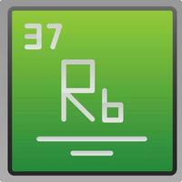 rubidium vecteur icône conception