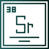 strontium vecteur icône conception