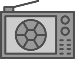 conception d'icône de vecteur de télévision