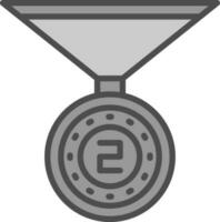 conception d'icône de vecteur de médaille