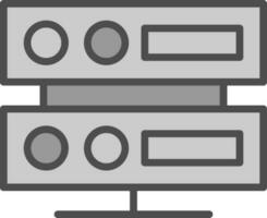 conception d'icône de vecteur de serveur