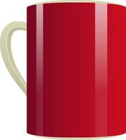 brillant brillant rouge café tasse. vecteur