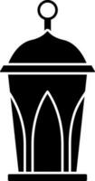 icône de lanterne arabe vecteur