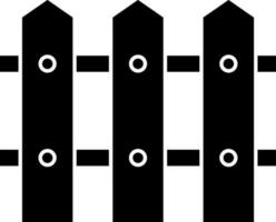 glyphe style clôture icône ou symbole. vecteur